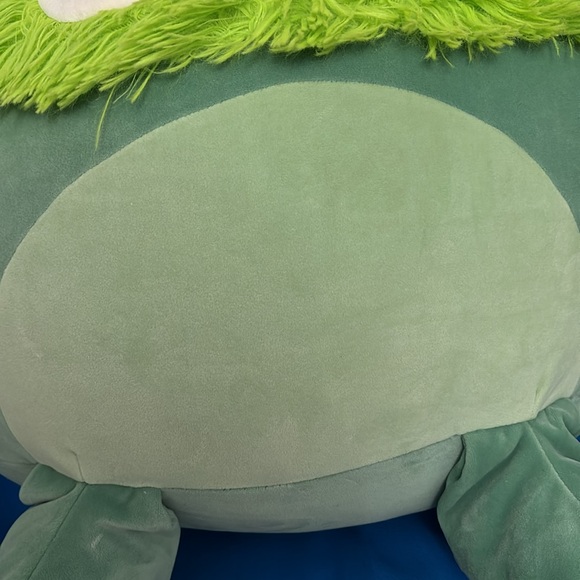 Original SquishMallows Bren Size 16 “ Inch Bigfoot Color Green White NWTS - Picture 4 of 11